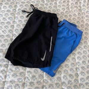 SOLD Nike Dual-Tone Black and Blue Shorts